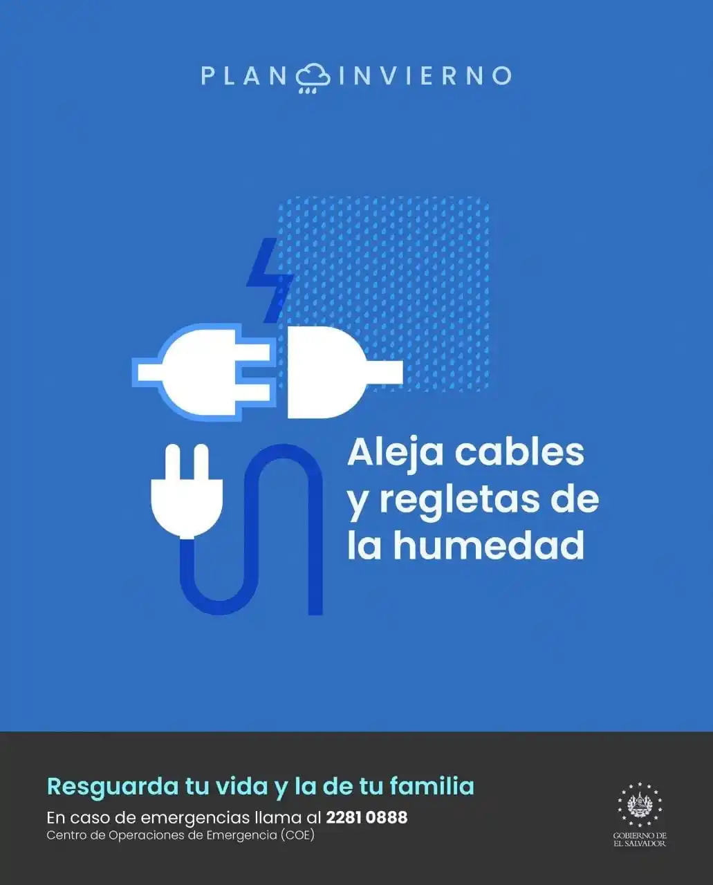 Image from Ministerio de Gobernación: ⚠️⚡️ Con el fin de evitar accidentes relacionados con la energía eléct...
