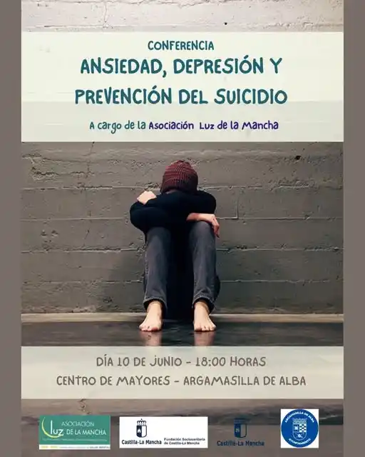 Image from Agenda y eventos del Ayuntamiento de Argamasilla de Alba: 🟢 *Conferencia sobre Ansiedad, Depresión y Prevención del Suicidio* �...
