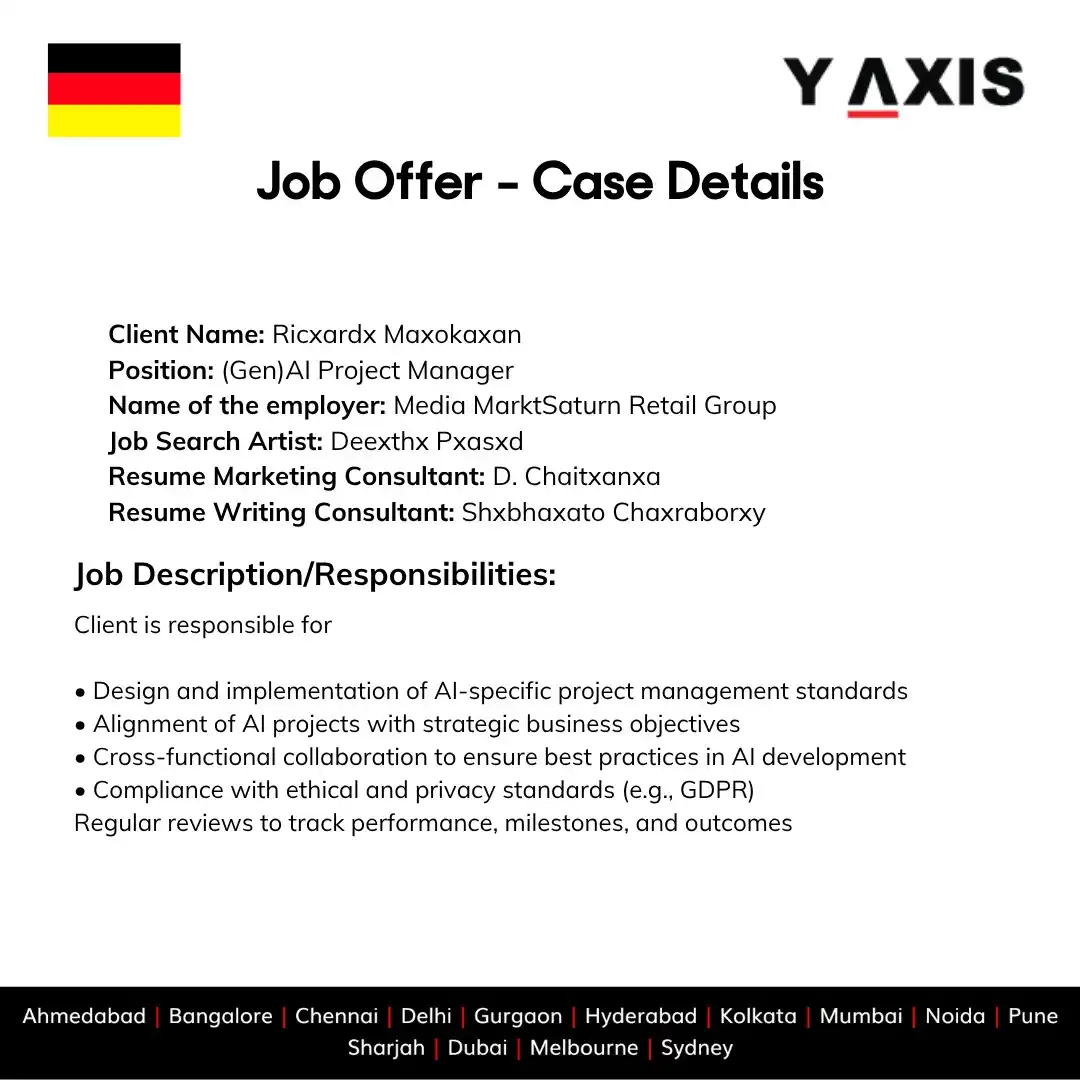 Image from Y-Axis Overseas: 🎉 Congrats to Our Client on Securing a Job in Germany as a (Gen)AI Pr...