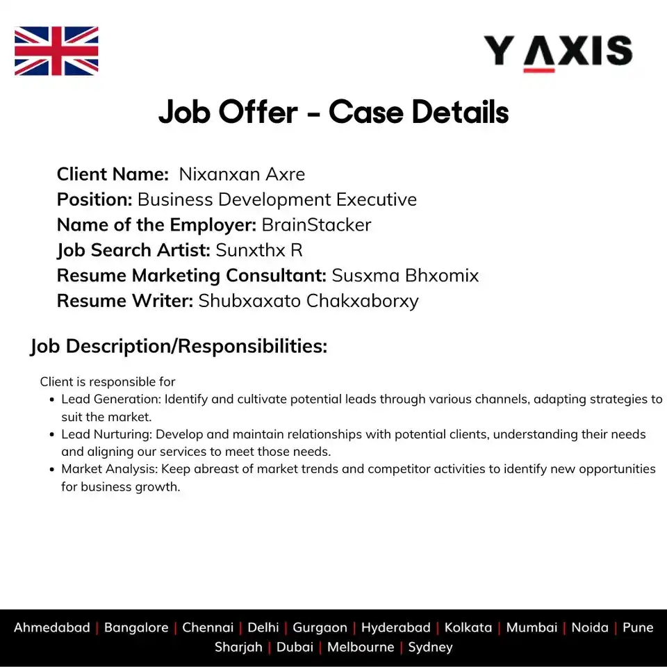 Image from Y-Axis Overseas: 🎉 Congrats to Our Client on Securing a Job in the UK as Business Deve...