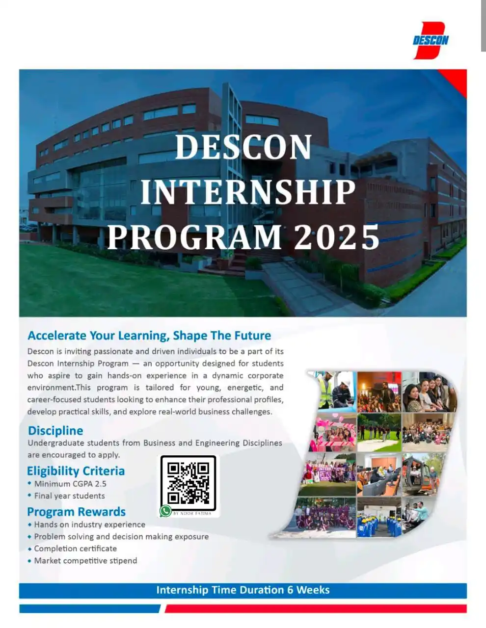 Image from OPPPORTUNITIES:Jobs & Scholarships: Descon opens applications for its Internship Program, designed exclusi...