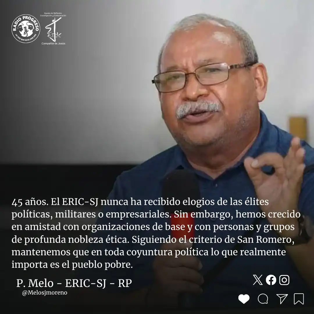 Image from Radio Progreso HN: ✨ El Padre Melo Reflexiona en el 45º Aniversario del ERIC-SJ: Un camin...