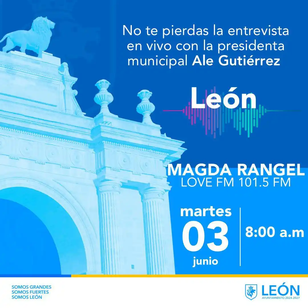 Image from Entérate León 🦁: 📻 <a class="text-blue-500 hover:underline cursor-pointer" href="/hash...