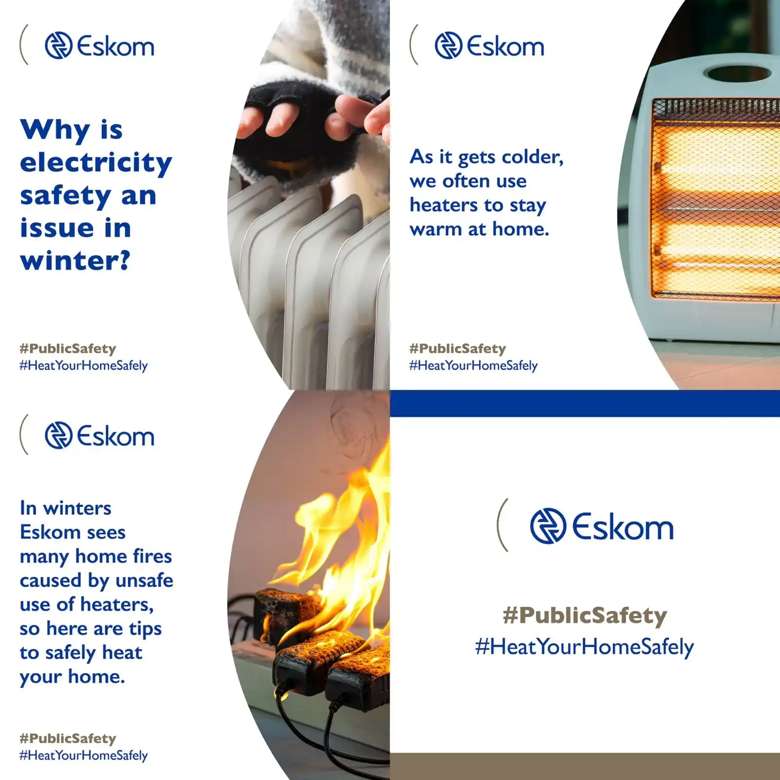 Image from governmentza: 🔥Eskom Winter Safety Alert Cold weather calls for warmth, but let’s k...