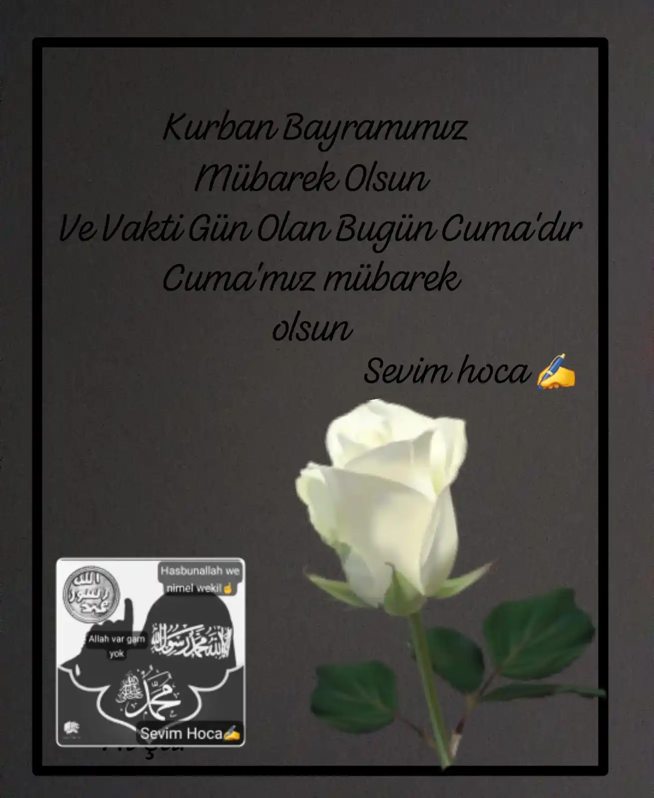 Image from {Sevim Hoca ✍🏼} İSLAMİYETE DAİR HERŞEY: Esselâmu âleyküm rahmetüllahi ve berekatühü Kurban bayramımız mübare...