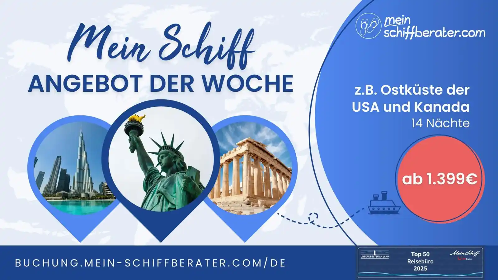 Image from Mein Schiffberater / Kreuzfahrt : *Feiert Top-Reisen zu Super-Preisen!* Entdeckt jetzt das brandneue *M...