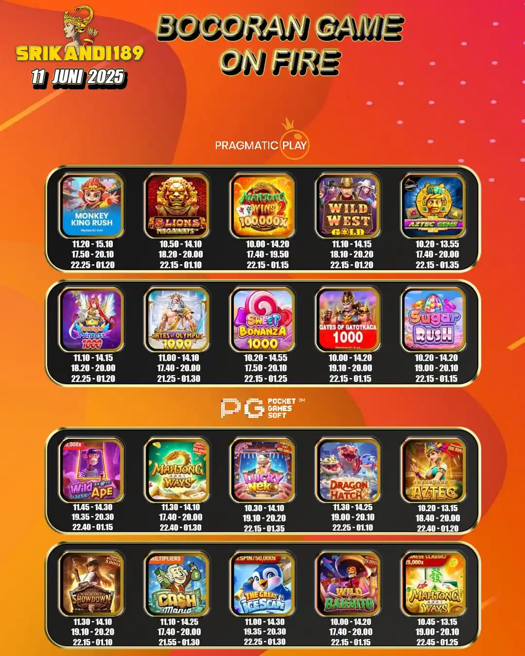 Image from OFFICIAL SERVER PRAGMATIC: Halo Halo gengs Update Pola hari ini🔥🚀 Link main : https://srikandi1...