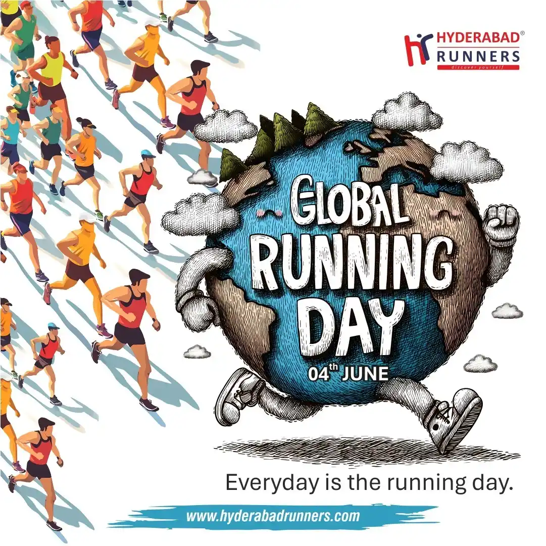 Image from Hyderabad Runners: *Happy Global Running Day! 🏃♂️🌍🏃♀️* To our amazing running commu...