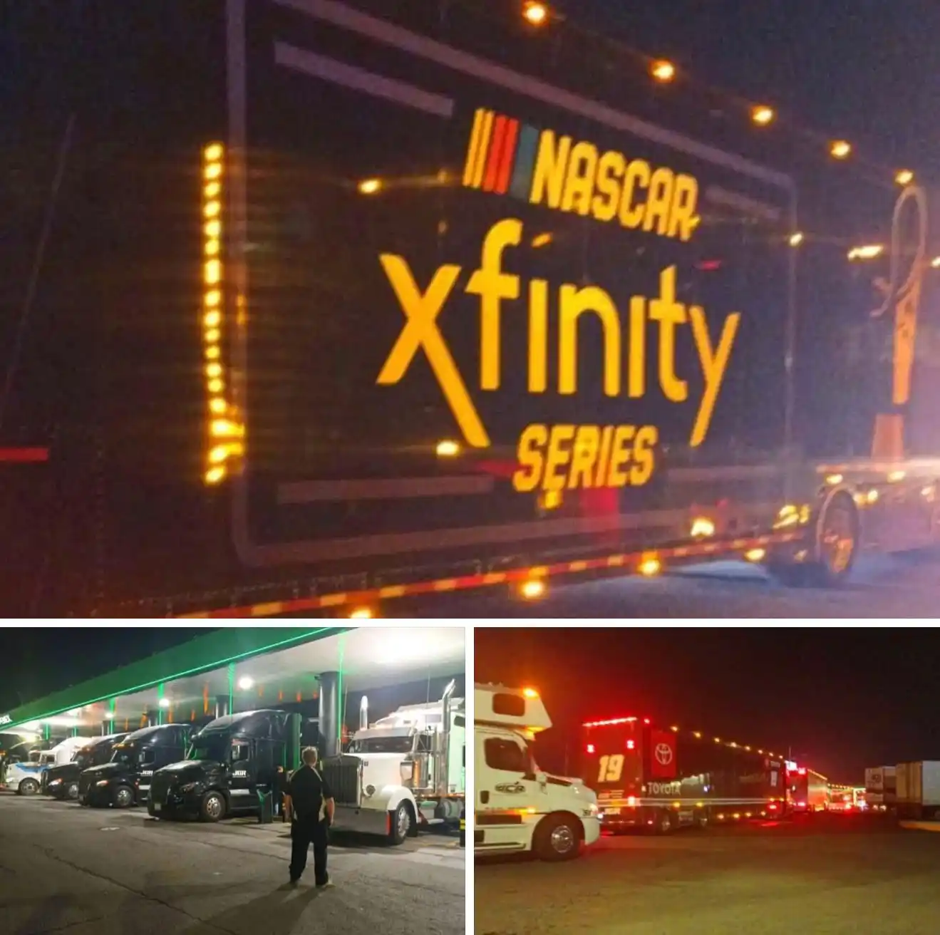 Image from AlertaQro Noticias Querétaro: 🏎️ Haulers de la Nascar pasan por Querétaro. 🏁 Los <a class="text-...