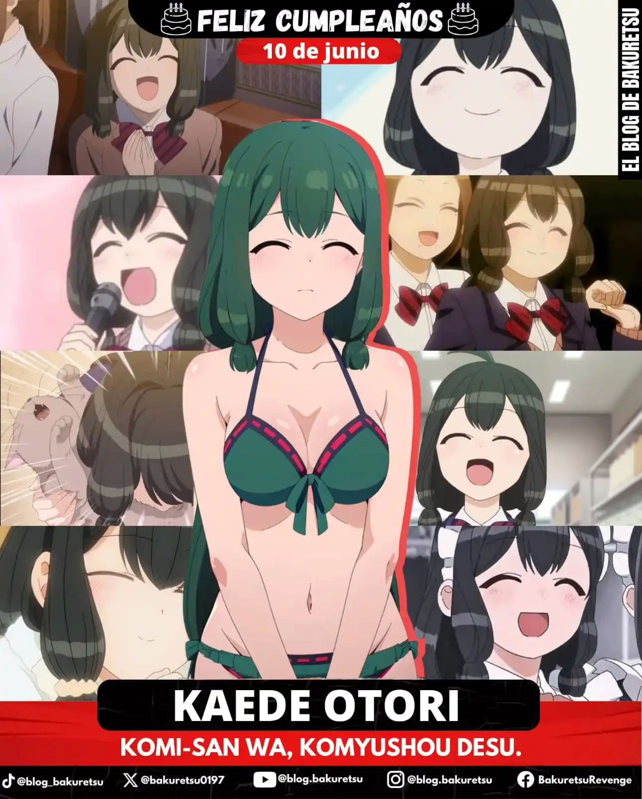 Image from CSC LAB - Anime Cast: 🎂¡Hoy es el cumpleaños de la hermosa y sexy Kaede Otori! 🎉🌸 ✨La fam...