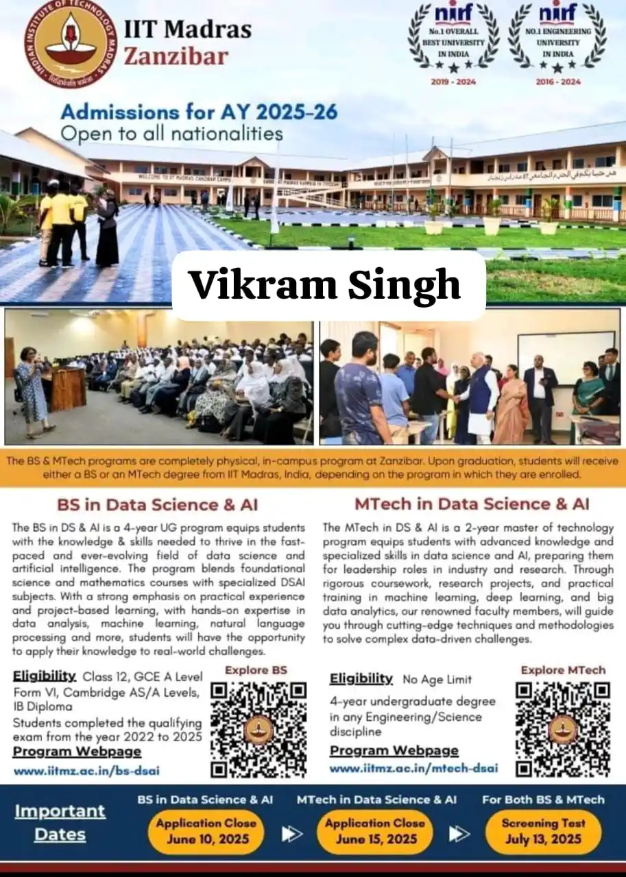 Image from Physics Jobs UG PG PHD Intership Project Workshop: https://admissions.ge.iitm.ac.in/iitmz-mtechdsai _*📢 Stay updated on...