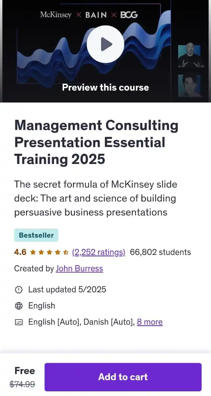 Image from RedEyes Official: https://www.udemy.com/course/management-consulting-presentation-mckins...