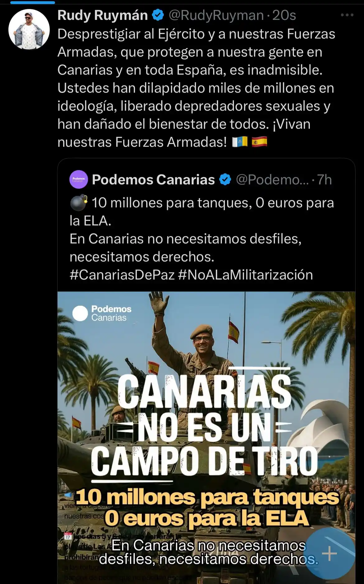 Image from Patrullas Guanches Canarias: https://x.com/rudyruyman?s=21&t=SSkCbQjMGg-YxmLCwWU-Hw...