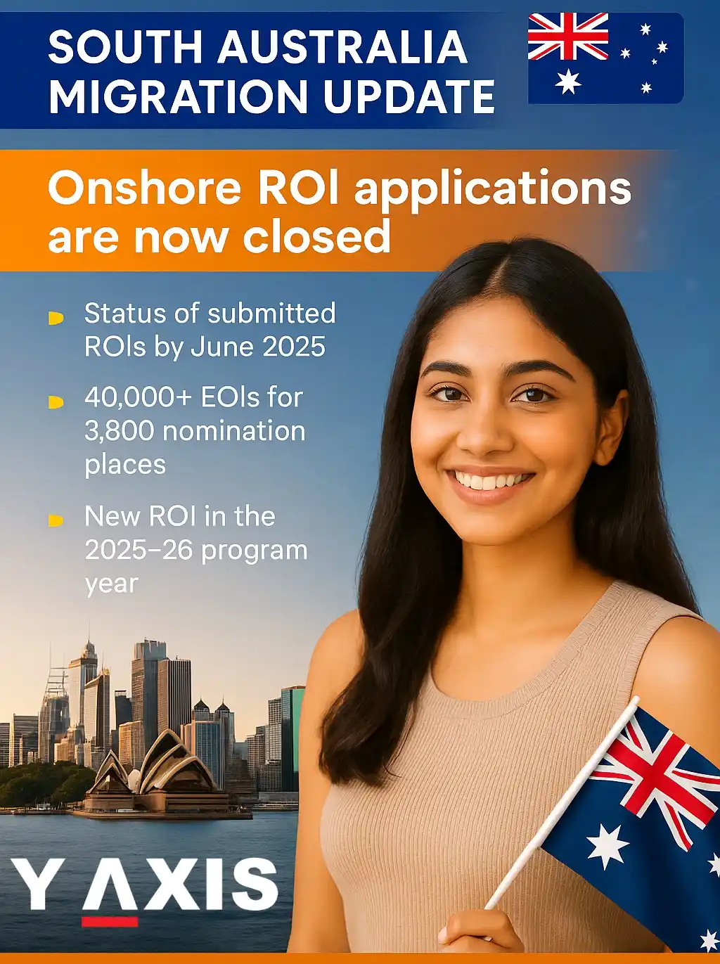 Image from Y-Axis Overseas: 📢 Important Update from Y-Axis: South Australia Skilled Migration Pro...