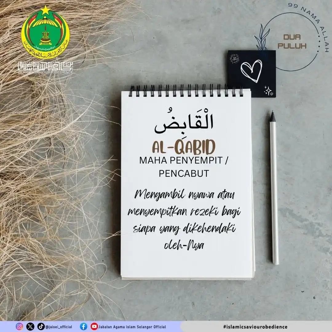 Image from Jabatan Agama Islam Selangor Official: π ππ‘ππ’ ππππππ π¦ππ ππ¦ππ 99 Nama Allah <a class="text-b...