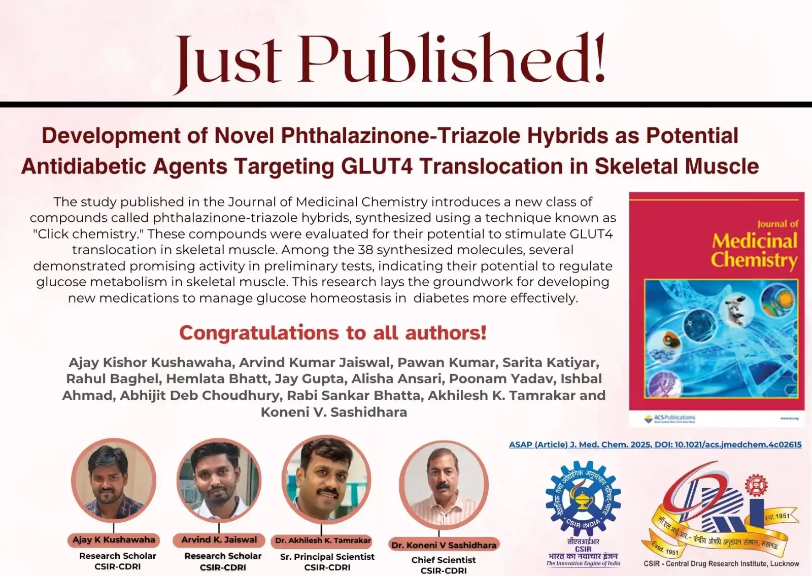 Image from CSIR-CDRI Lucknow: 🚨 <a class="text-blue-500 hover:underline cursor-pointer" href="/hash...