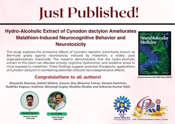 Image from CSIR-CDRI Lucknow: *🚨<a class="text-blue-500 hover:underline cursor-pointer" href="/hash...