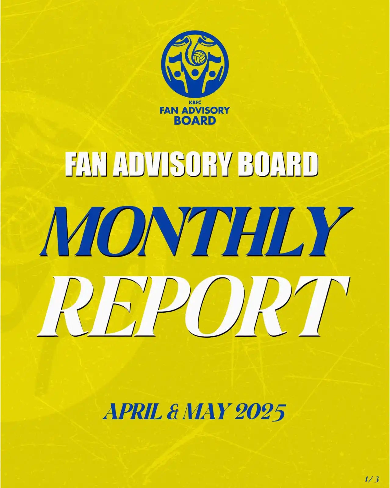 Image from KERALA BLASTERS FC OFFICIAL: Kerala Blasters Fan Advisory Board  🗓️ Monthly Report – April & May 2...