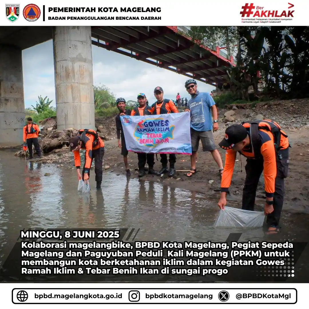 Image from BPBD KOTA Magelang: Kolaborasi magelangbike, BPBD Kota Magelang, Pegiat Sepeda Magelang da...