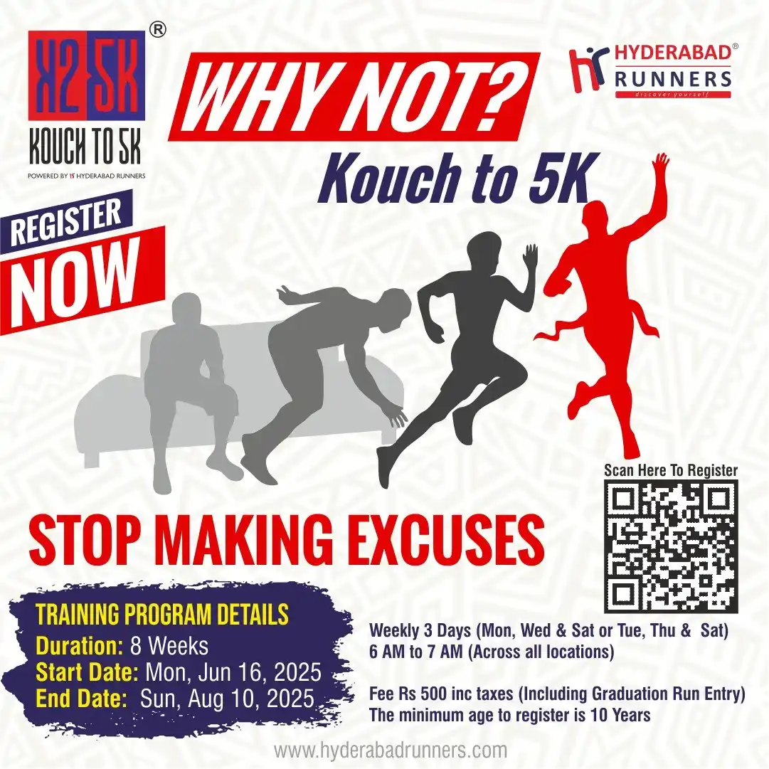 Image from Hyderabad Runners: *Kouch to 5K – Starts June 16!*  Want to start running but don’t know ...