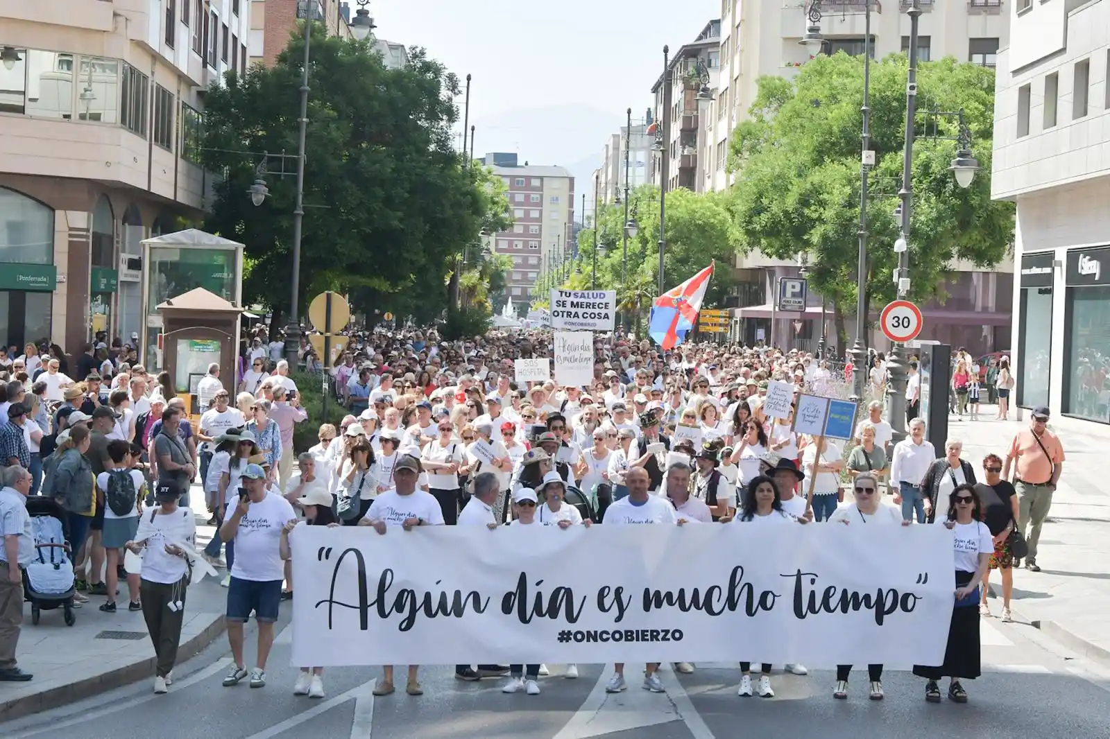 Image from El Bierzo Digital: *La marea blanca de Oncobierzo vuelve a inundar Ponferrada* https://ww...