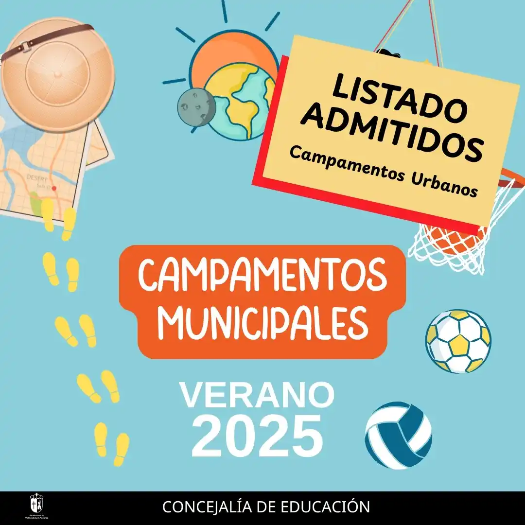 Image from Ayuntamiento de Velilla de San Antonio: 🗒 Listado admitidos Campamento Urbano Verano 2025. En este enlace se...