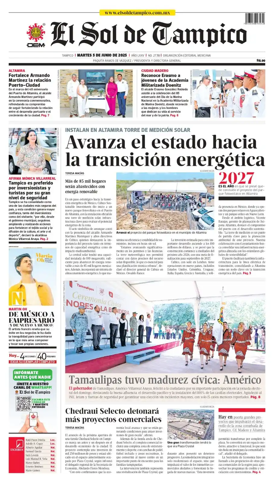 Image from EL SOL DE TAMPICO: *🔴 LO QUE DEBES SABER ESTA MAÑANA 📰☀️* _Conteo de votos de la Elecc...