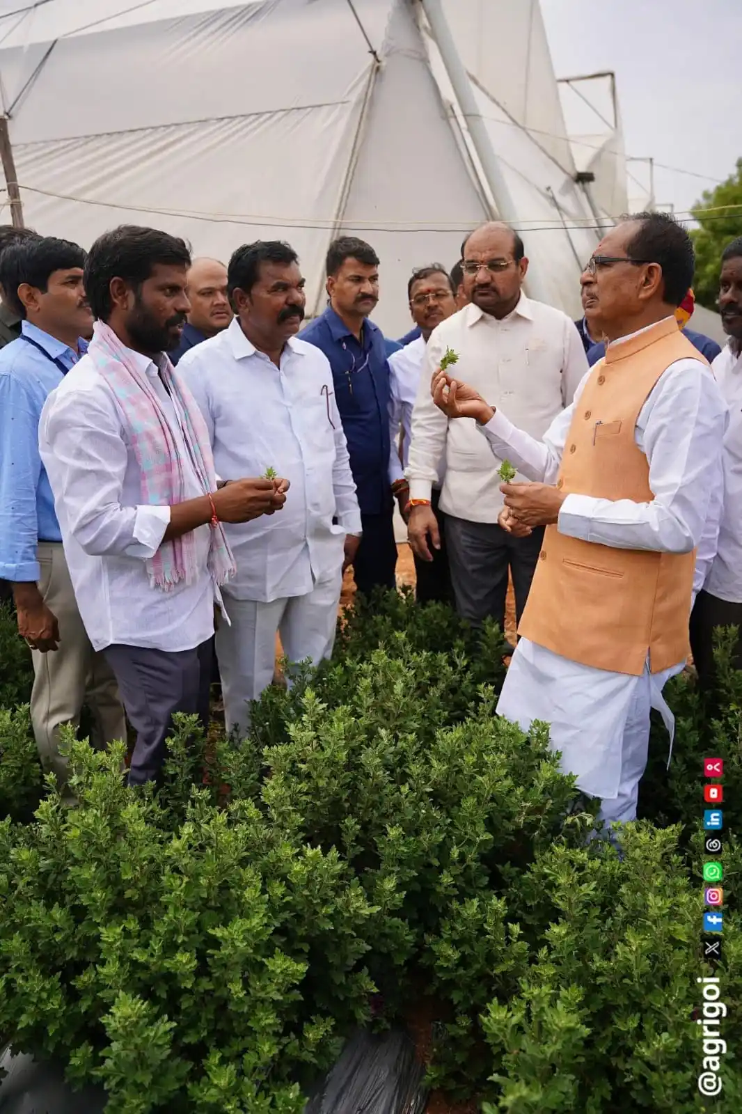 Image from AgriGoI: माननीय केंद्रीय कृषि एवं किसान कल्याण मंत्री श्री शिवराज सिंह चौहान ने...