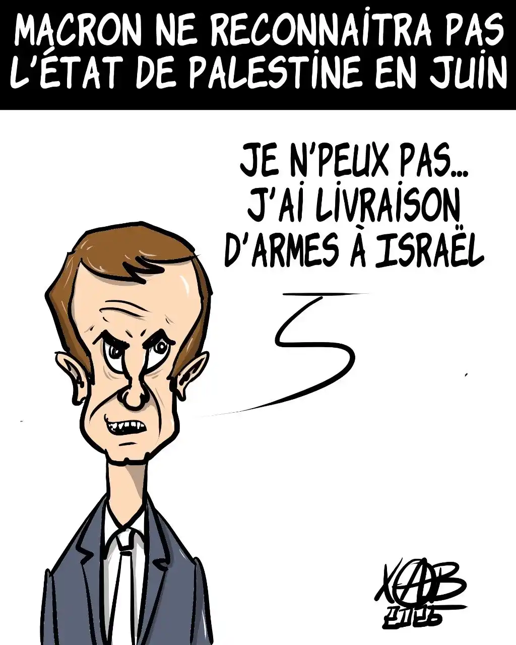 Image from L’insoumission: 🔴 Macron maintient sa complicité avec le régime génocidaire de Netany...