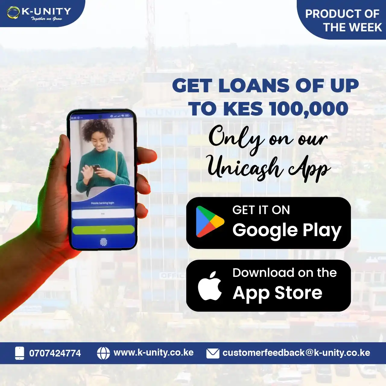 Image from K-unity Sacco: Need quick cash? We've got you covered! Get loans of up to KES 100,000...
