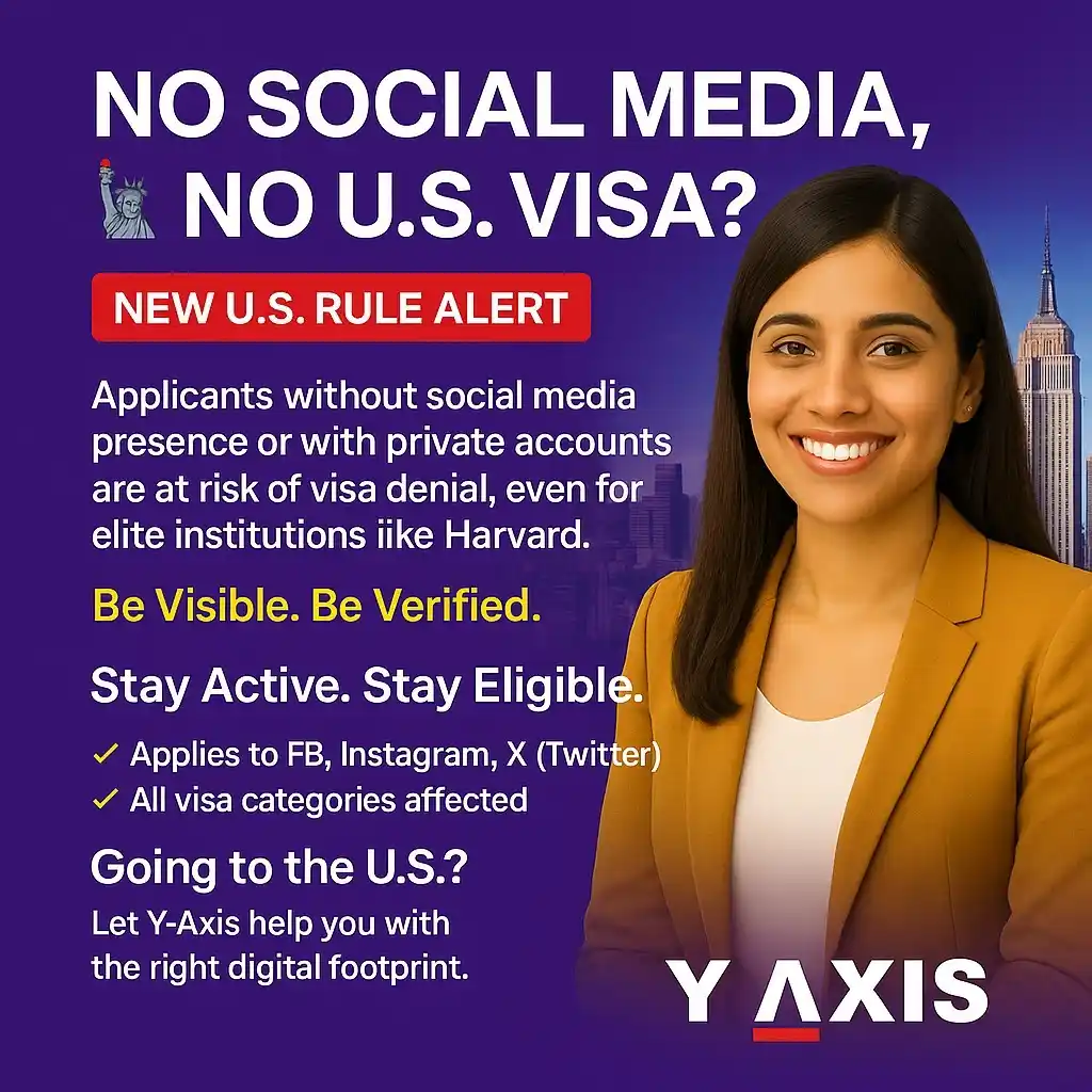 Image from Y-Axis Overseas: No social media, No Visa – New U.S. Rule The US is ramping up digital...