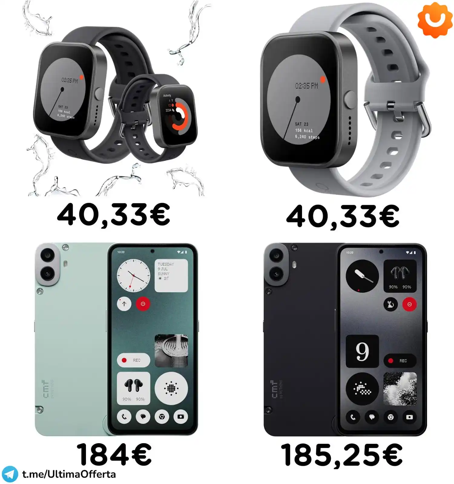 Image from ‼️ULTIMA OFFERTA💰 - Offerte, Codici Sconto ed Errori di Prezzo: *💣 OFFERTE CMF 📱⌚️* ⌚ *CMF Pro Smartwatch 4.96 cm Uomo/Donna IP68 G...