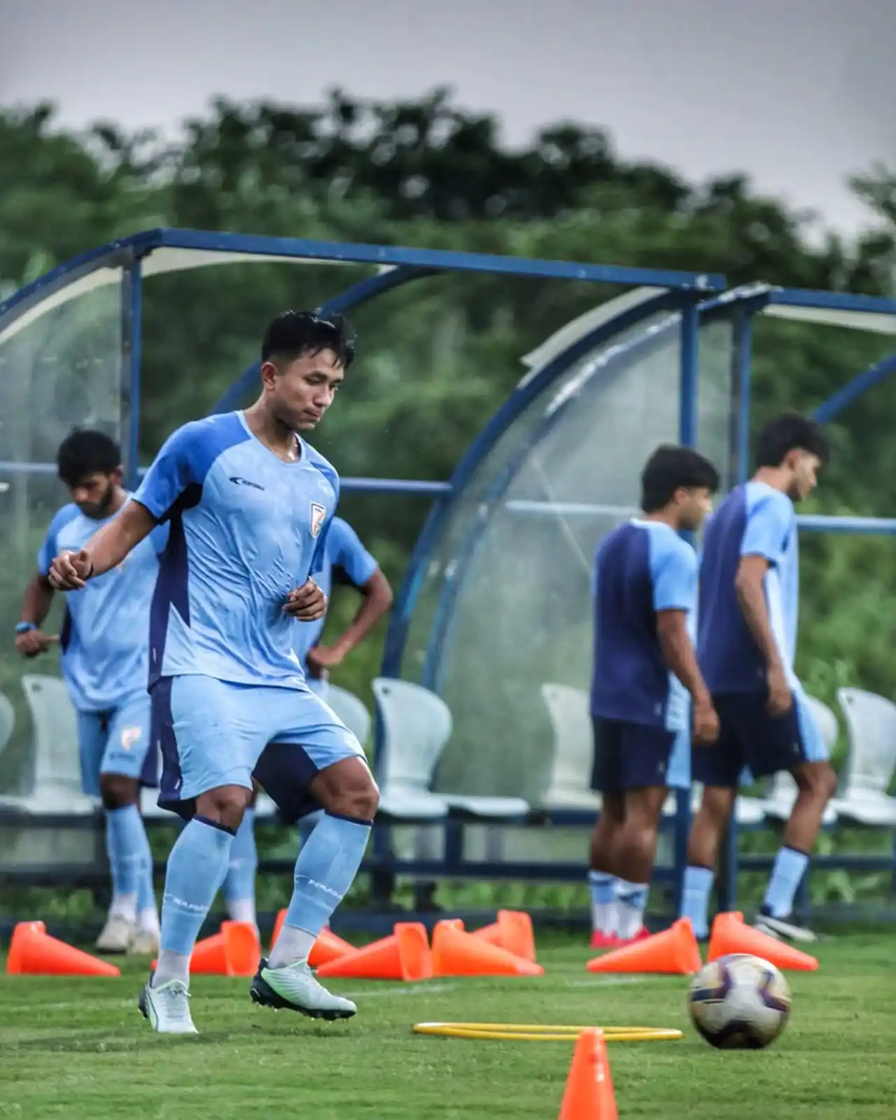 Image from KERALA BLASTERS FC OFFICIAL: On National Duty 🇮🇳🫡 Our boys in action at the Indian U23 camp 💛 ...