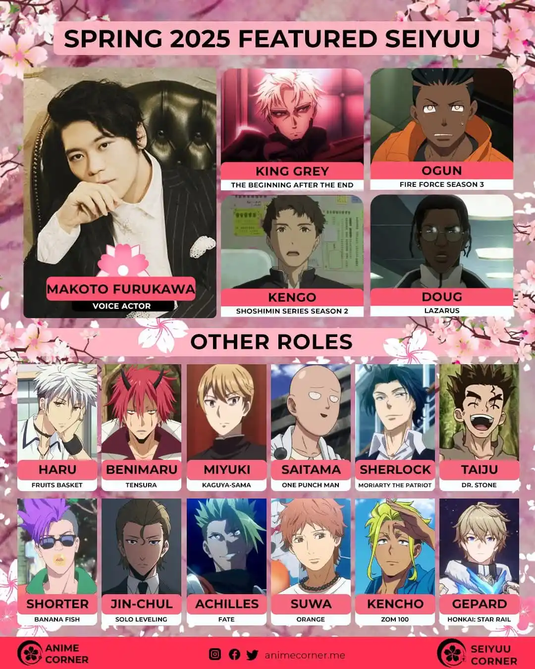 Image from CSC LAB - Anime Cast: 🌸 Primavera-Japón 2025 Destacado Seiyuu: Makoto Furukawa.🌟...