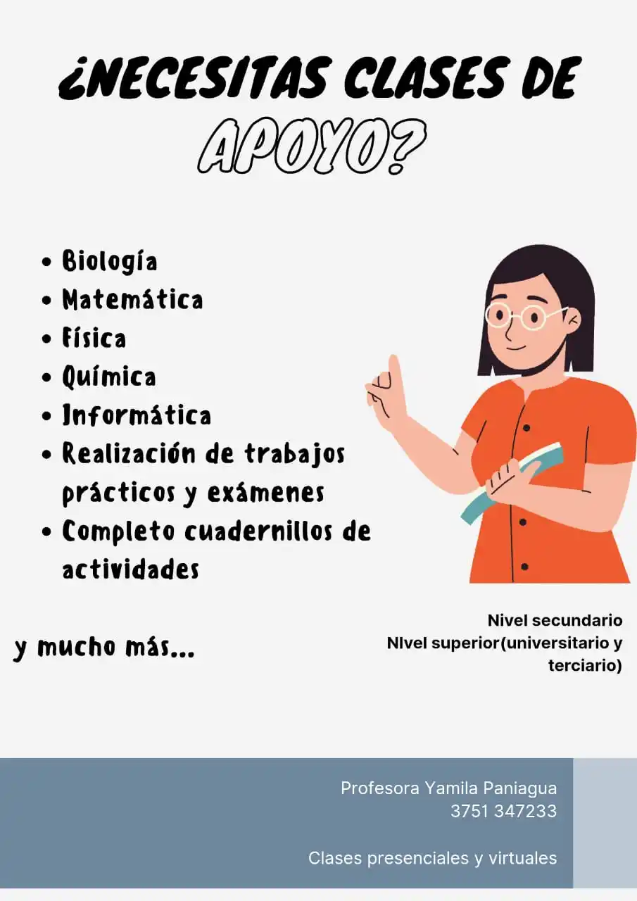 Image from BOLSA LABORAL MISIONES: PROFESORA PARTICULAR CLASES PRESENCIALES O VIRTULAES PERSONALIZADAS ...