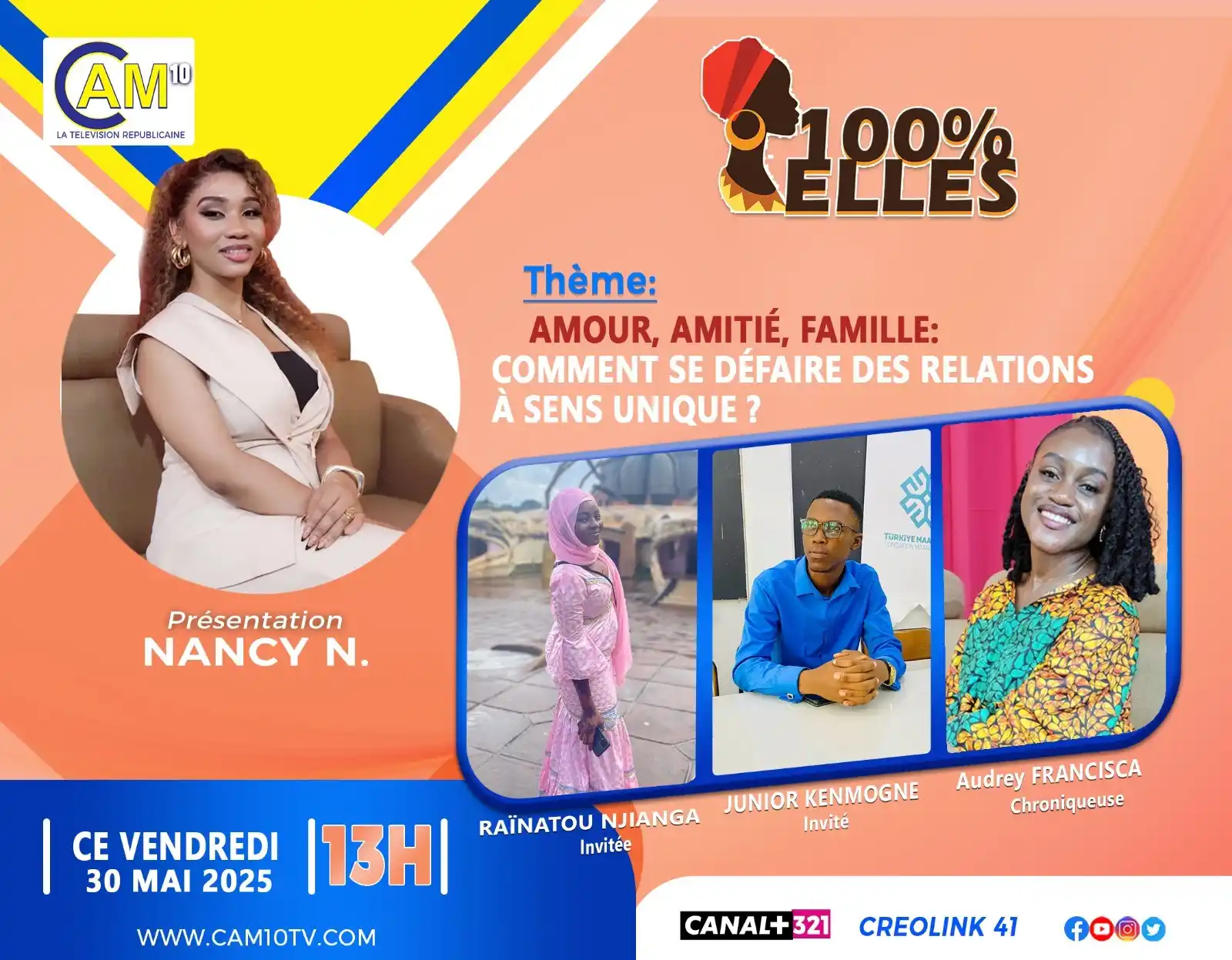 Image from CAM 10 Télévision: 🔵 [PROGRAMME TV] Cet après-midi sur CAM 10 Télévision, ne manquez pas...
