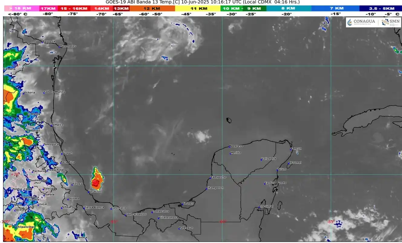 Image from NOTICIAS LO QUE DEBE UNO D ENTERARSE este canal son diferentes noticias Accidentes Viales Y 🐀🐀🐀🐀🐀🐀🐀: PRONÓSTICO DE LA PENÍNSULA DE YUCATÁN 10 de junio 2025 Una vaguada ...