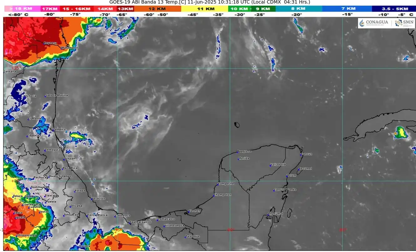 Image from NOTICIAS LO QUE DEBE UNO D ENTERARSE este canal son diferentes noticias Accidentes Viales Y 🐀🐀🐀🐀🐀🐀🐀: PRONÓSTICO DE LA PENÍNSULA DE YUCATÁN 11 de junio 2025 El calentami...