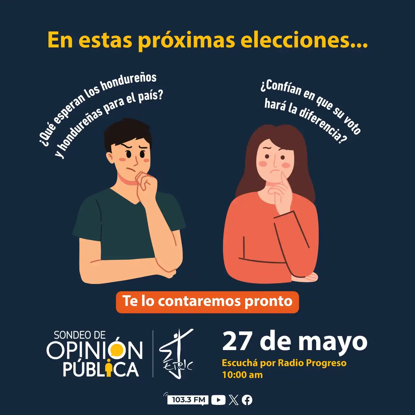 Image from Radio Progreso HN: 🗳️ ¿Qué piensan los hondureños y hondureñas sobre las próximas elecci...