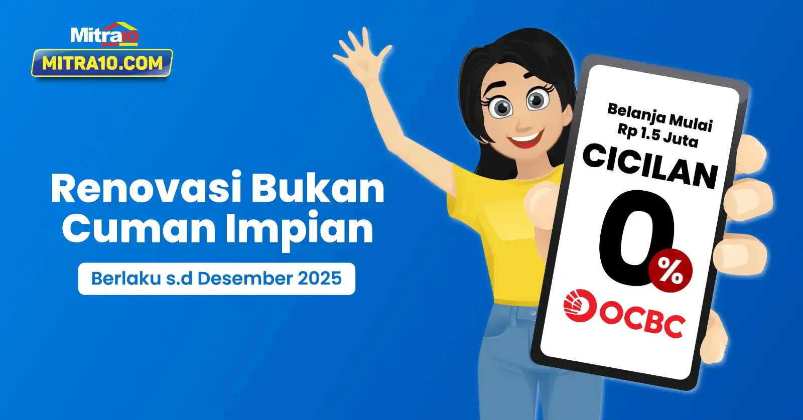 Image from MITRA10: Renovasi rumah? Gak cuma mimpi lagi! ✨ Belanja di Mitra10.com mulai Rp...
