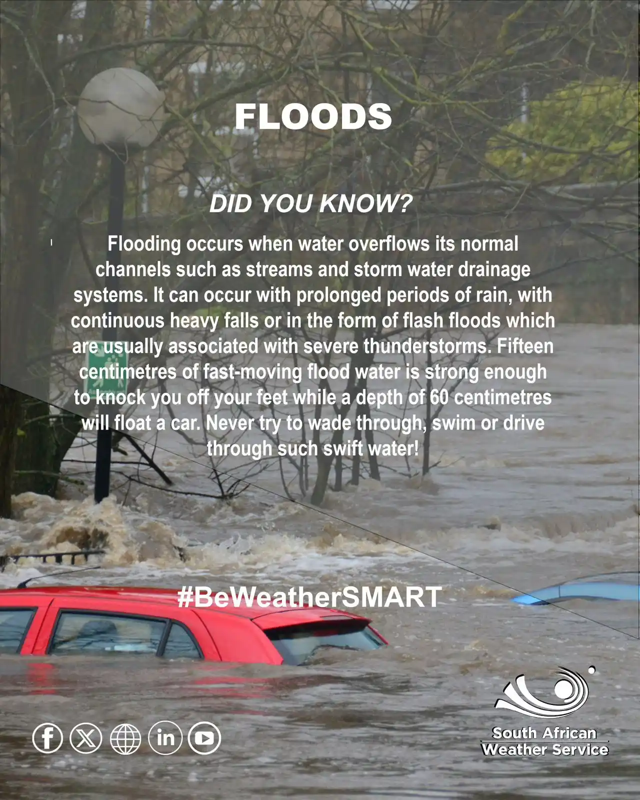 Image from governmentza: ⚠️SA Wearther Alert BEWARE| With severe weather warnings for disrupti...
