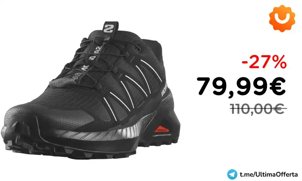 Image from ‼️ULTIMA OFFERTA💰 - Offerte, Codici Sconto ed Errori di Prezzo: 👟 *SALOMON Speedcross Peak Scarpe Uomo Black Glacier Gray* ‼️ Minimo...