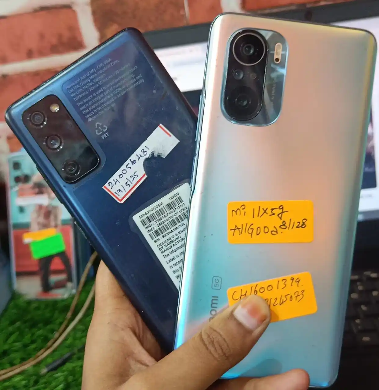 Image from Chandanmobileshop Used Mobiles: Sam S20FE 4g 8/128 og lcd all good condition mobile 9500. Xiaomi 11x 5...
