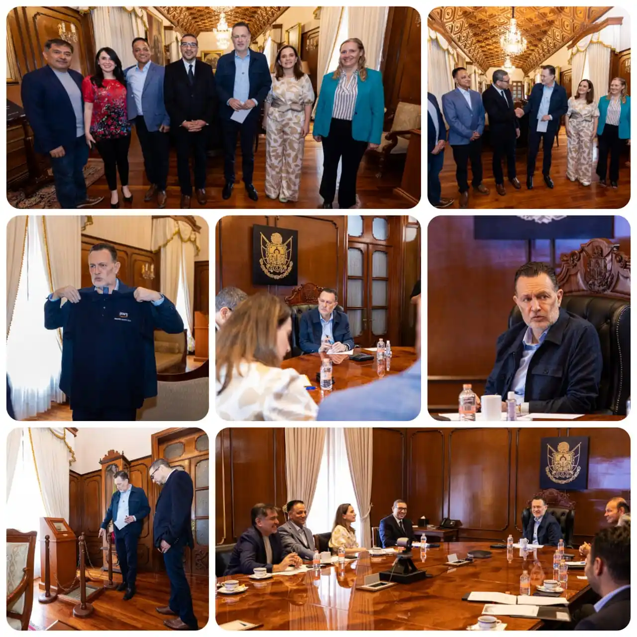 Image from AlertaQro Noticias Querétaro: 👥🤝 Se reúne el gobernador con el vicepresidente global de operacione...