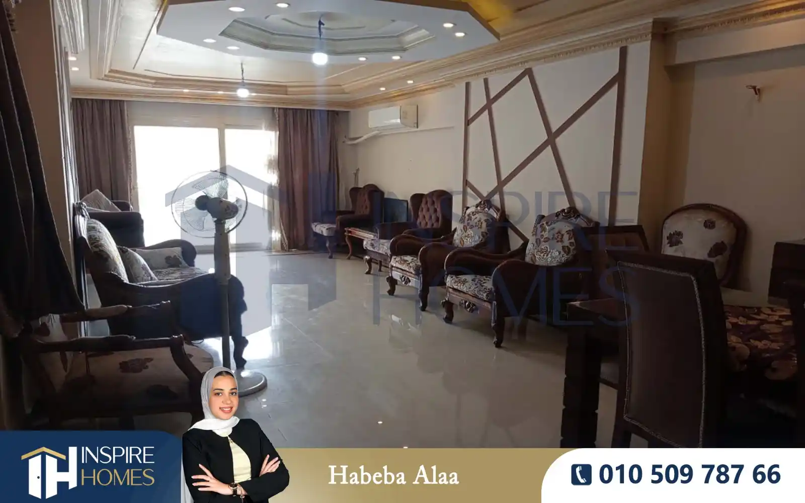 Image from InspireHomes: شقة مفروشة للإيجار 200م سابا باشا ( خطوات من البحر ) - 28,000 ج شهرياً...