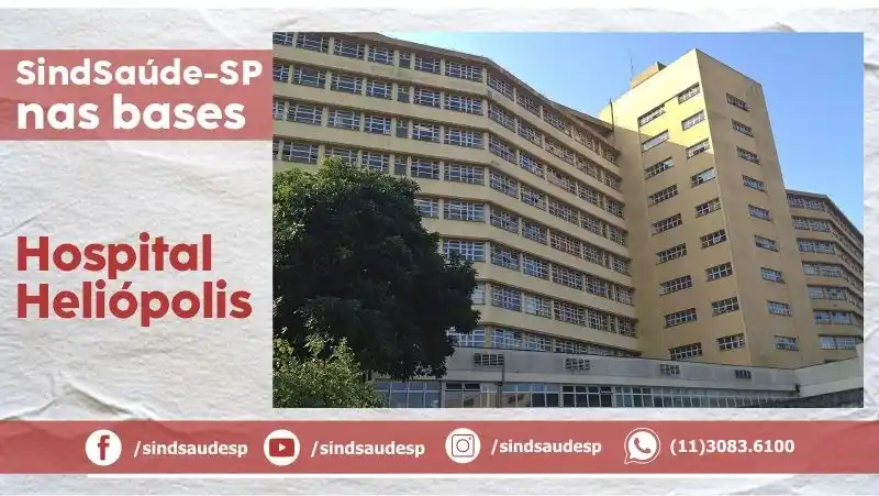 Image from SindSaúde-SP: ✊🏽 *SINDSAÚDE-SP NAS BASES: HELIOPOLIS |* O sindicato segue em mobili...