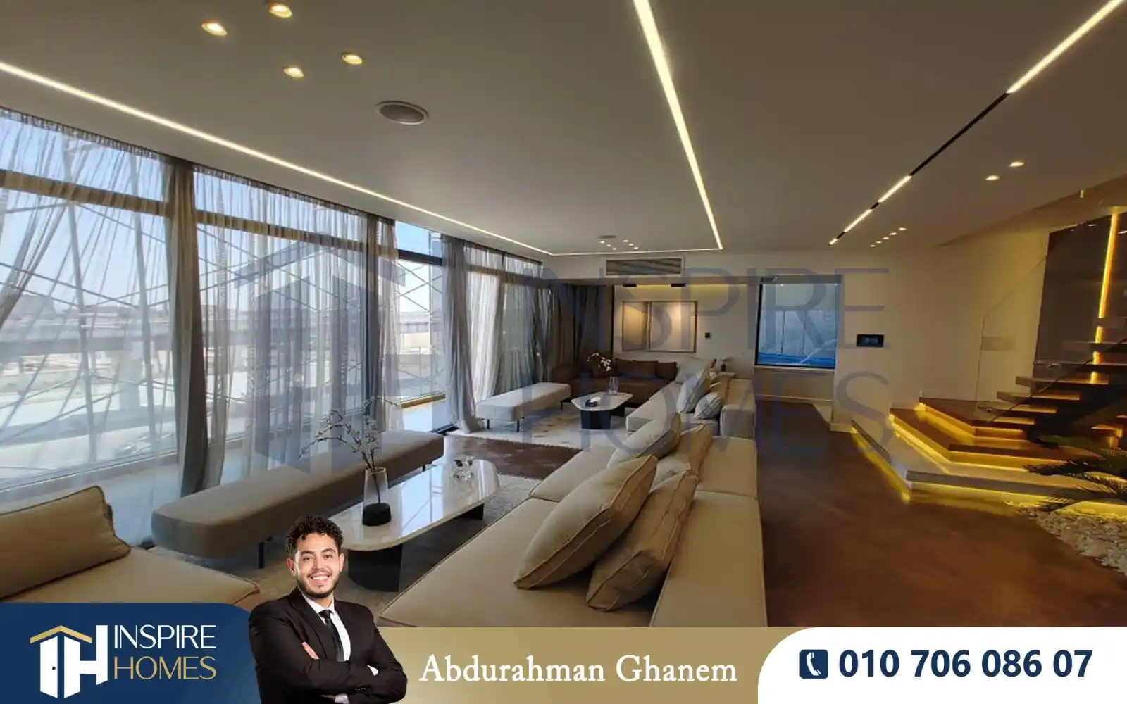 Image from InspireHomes: سكاي فيلا لإعادة البيع 277م - سموحة  ( Sky Line ) - 13,335,000 ج بتسهي...