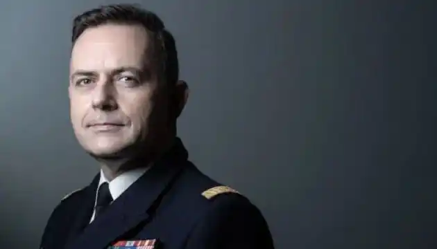 Image from UATV English: The Supreme Allied Commander Transformation of NATO, Admiral Pierre Va...