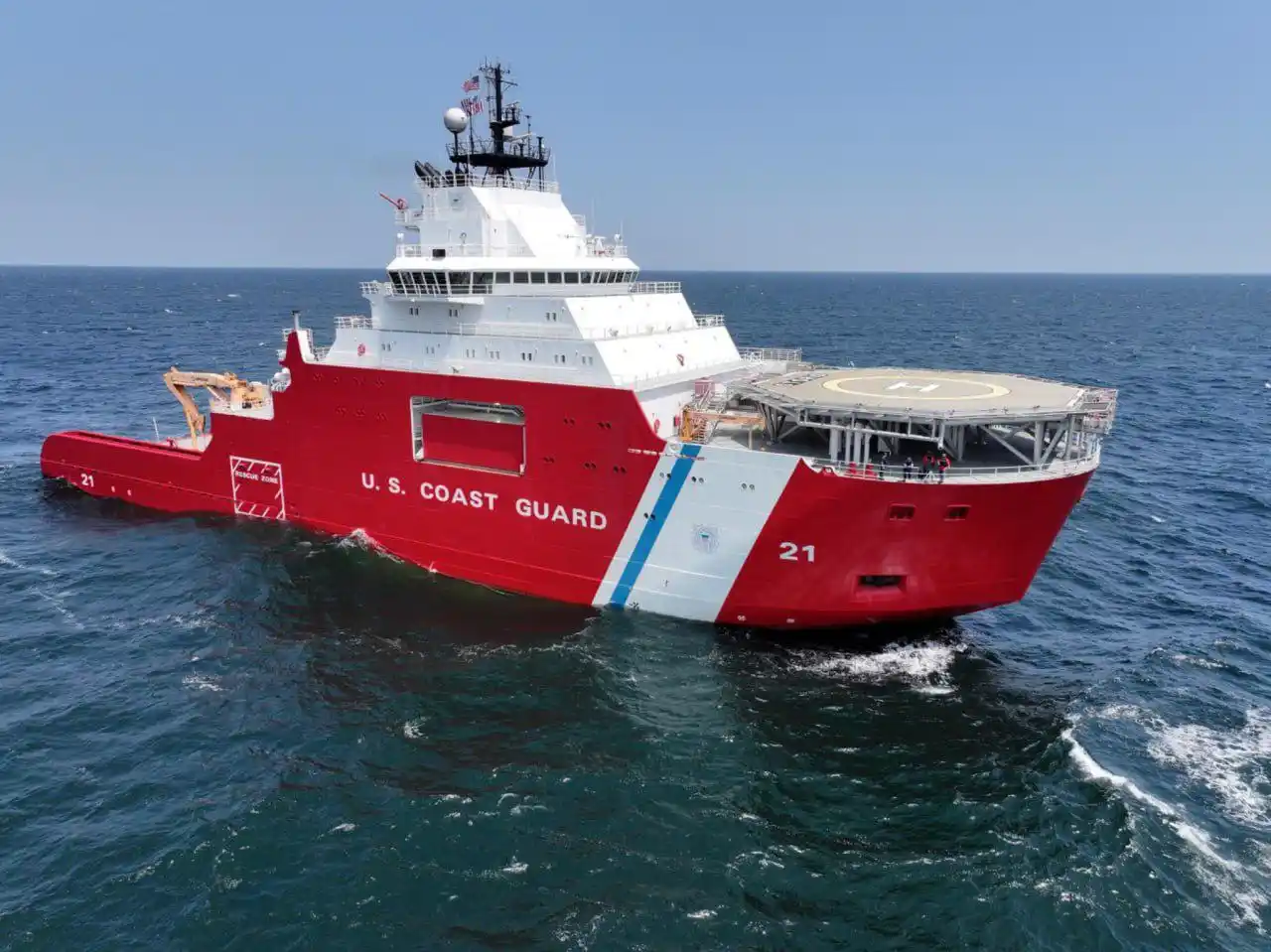 Image from UATV English: The United States has introduced its first new polar icebreaker in mor...