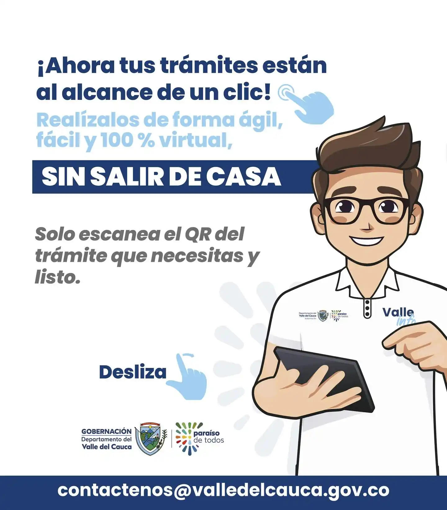 Image from GOBERNACIÓN DEL VALLE OFICIAL: 💻✨ *¡Trámites sin filas, sin vueltas y sin moverte de casa!* En la ...